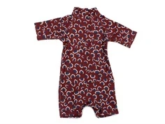 Soft Gallery badedragt Rey russet brown aop coral